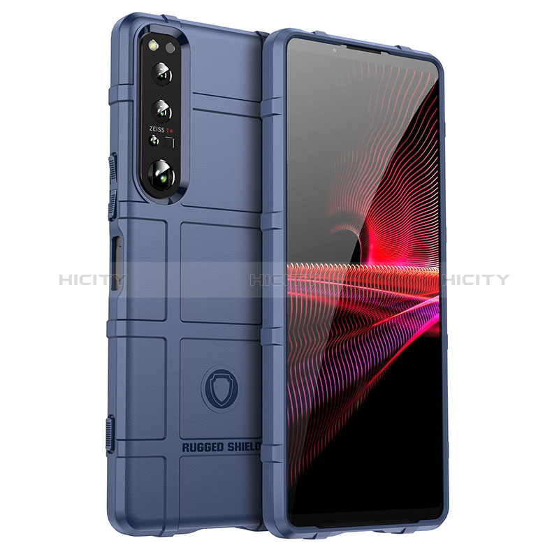 Funda Silicona Ultrafina Goma 360 Grados Carcasa J01S para Sony Xperia 1 IV SO-51C Azul