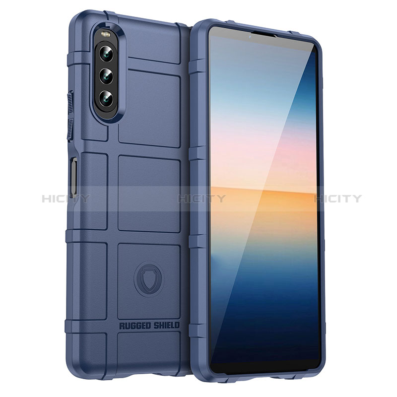 Funda Silicona Ultrafina Goma 360 Grados Carcasa J01S para Sony Xperia 10 IV Azul