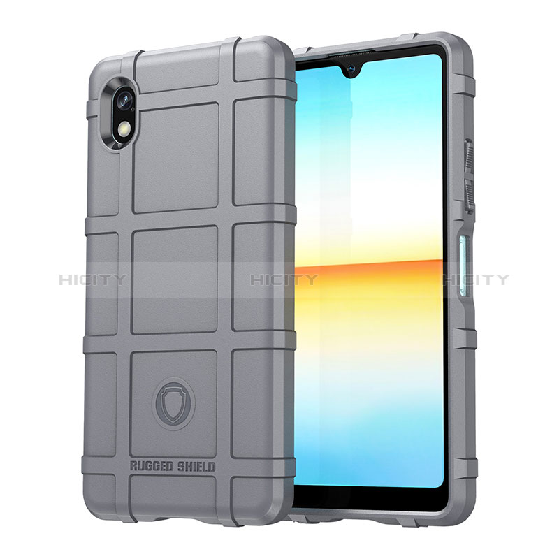 Funda Silicona Ultrafina Goma 360 Grados Carcasa J01S para Sony Xperia Ace III SO-53C Gris