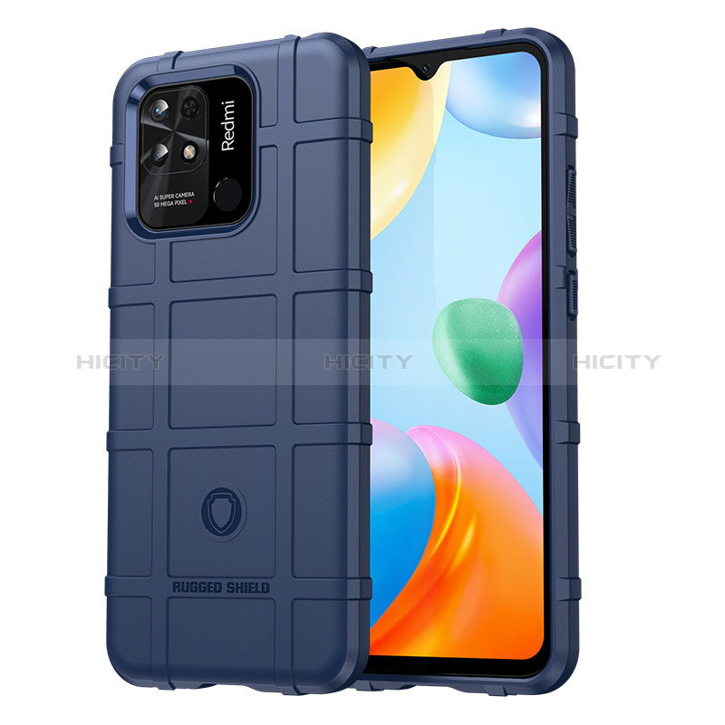 Funda Silicona Ultrafina Goma 360 Grados Carcasa J01S para Xiaomi Redmi 10C 4G Azul