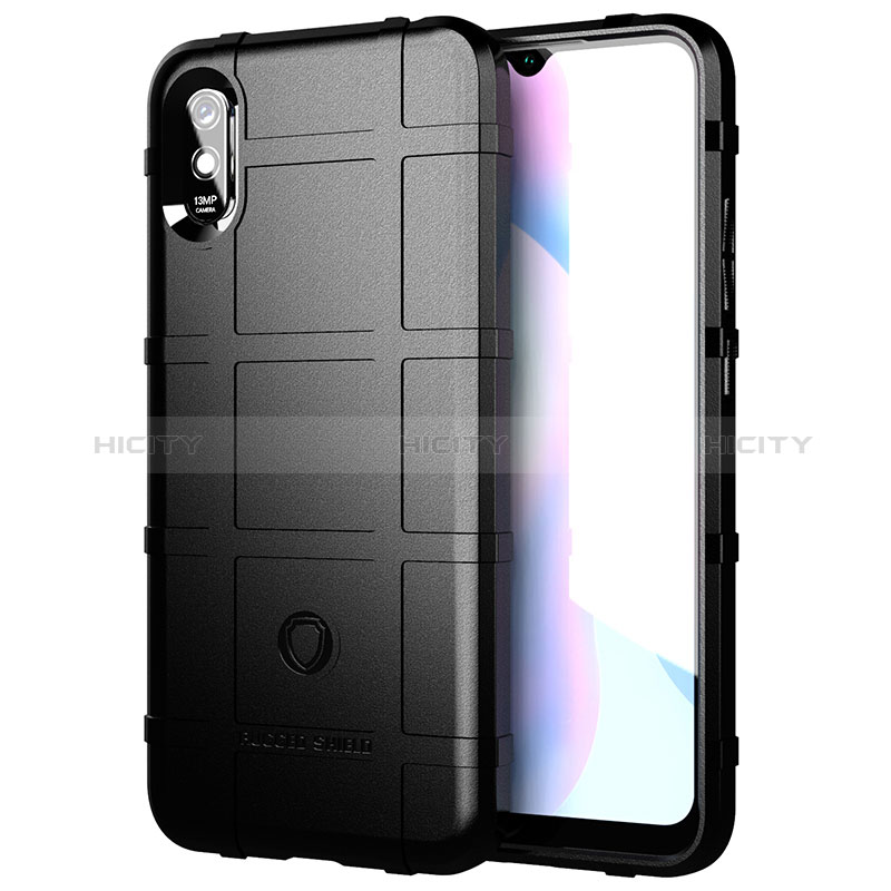 Funda Silicona Ultrafina Goma 360 Grados Carcasa J01S para Xiaomi Redmi 9A Negro