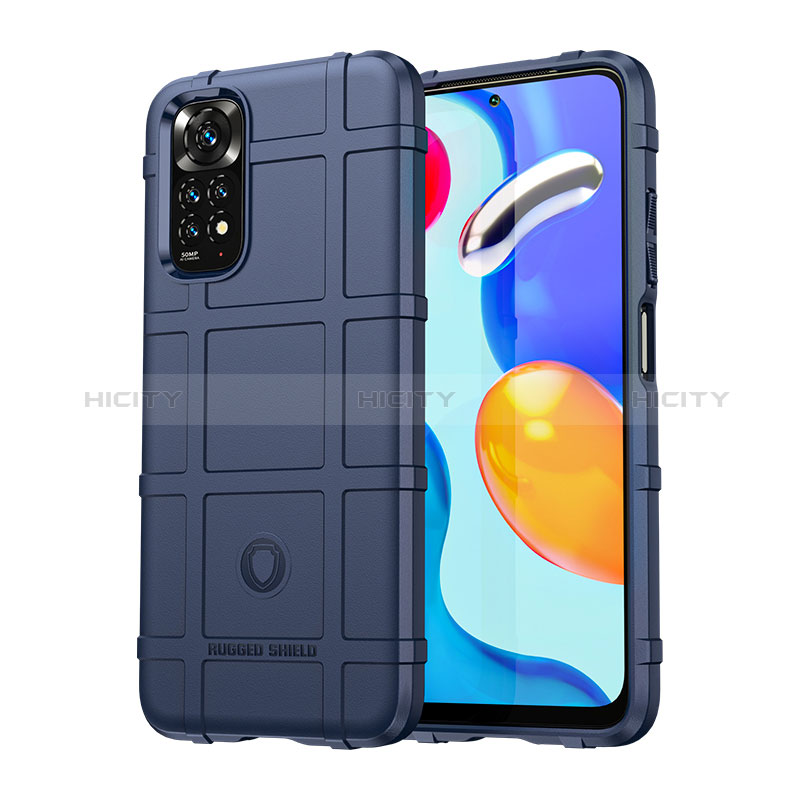 Funda Silicona Ultrafina Goma 360 Grados Carcasa J01S para Xiaomi Redmi Note 11S 4G Azul