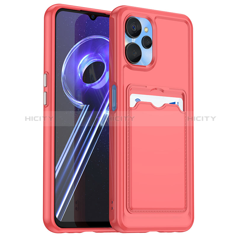 Funda Silicona Ultrafina Goma 360 Grados Carcasa J02S para Realme 10 5G Rojo