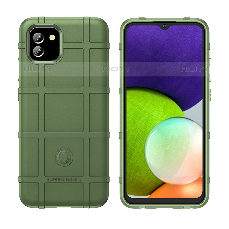 Funda Silicona Ultrafina Goma 360 Grados Carcasa J02S para Samsung Galaxy A03 Verde