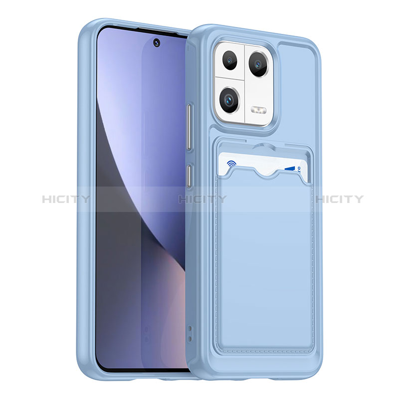 Funda Silicona Ultrafina Goma 360 Grados Carcasa J02S para Xiaomi Mi 13 5G Azul