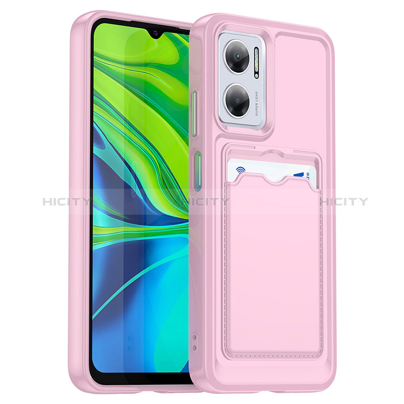 Funda Silicona Ultrafina Goma 360 Grados Carcasa J02S para Xiaomi Redmi 10 Prime Plus 5G Rosa