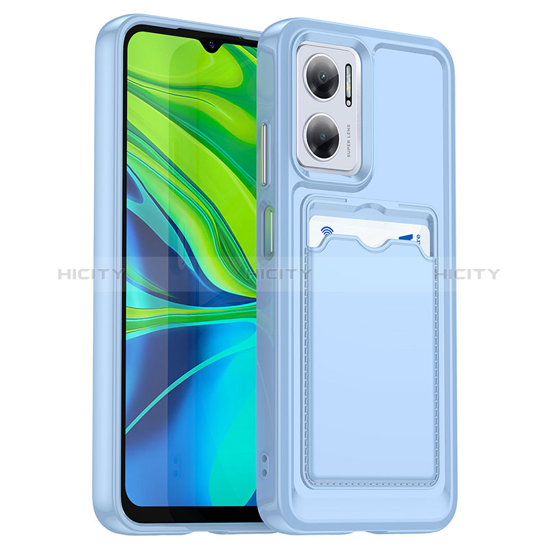 Funda Silicona Ultrafina Goma 360 Grados Carcasa J02S para Xiaomi Redmi 11 Prime 5G Azul