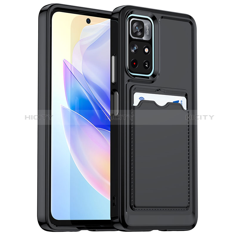 Funda Silicona Ultrafina Goma 360 Grados Carcasa J02S para Xiaomi Redmi Note 11 5G Negro