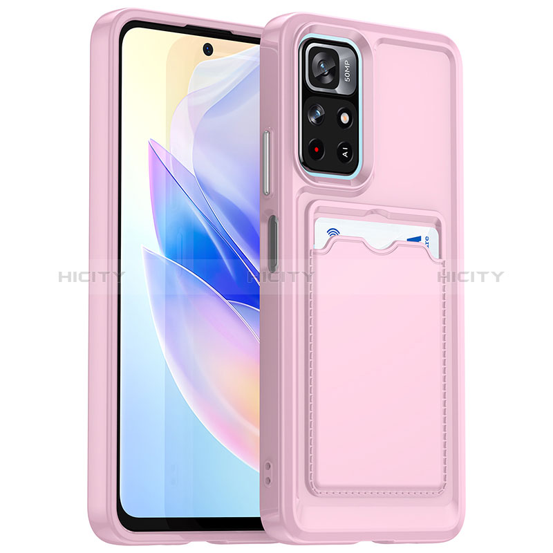 Funda Silicona Ultrafina Goma 360 Grados Carcasa J02S para Xiaomi Redmi Note 11T 5G Rosa