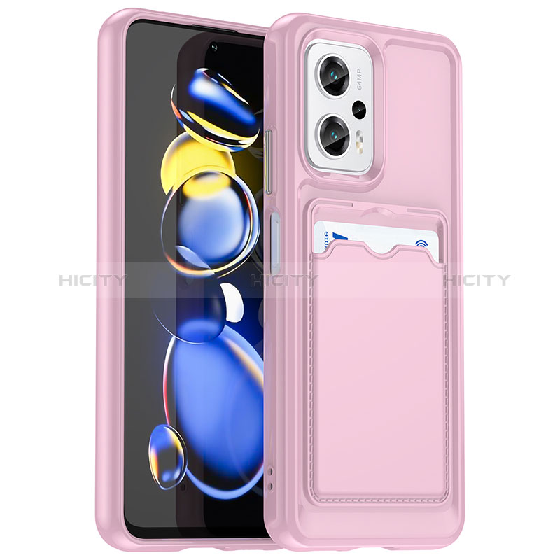 Funda Silicona Ultrafina Goma 360 Grados Carcasa J02S para Xiaomi Redmi Note 11T Pro 5G Rosa