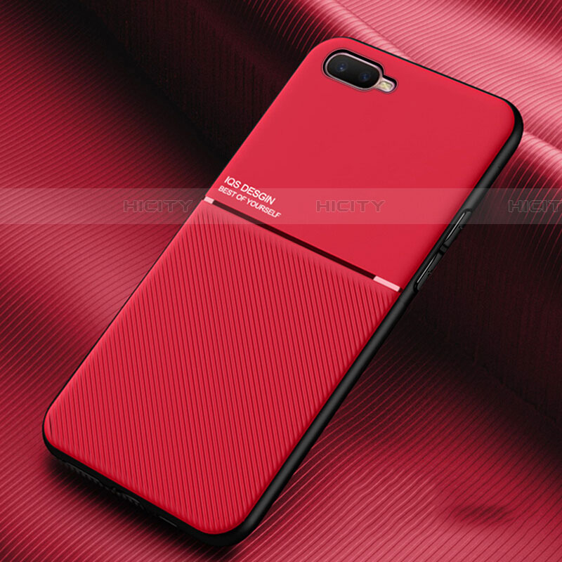 Funda Silicona Ultrafina Goma 360 Grados Carcasa L01 para Oppo RX17 Neo Rojo