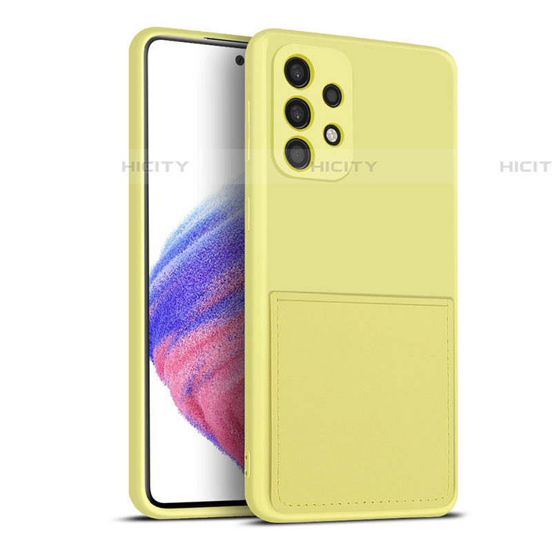 Funda Silicona Ultrafina Goma 360 Grados Carcasa MJ1 para Samsung Galaxy A53 5G Amarillo