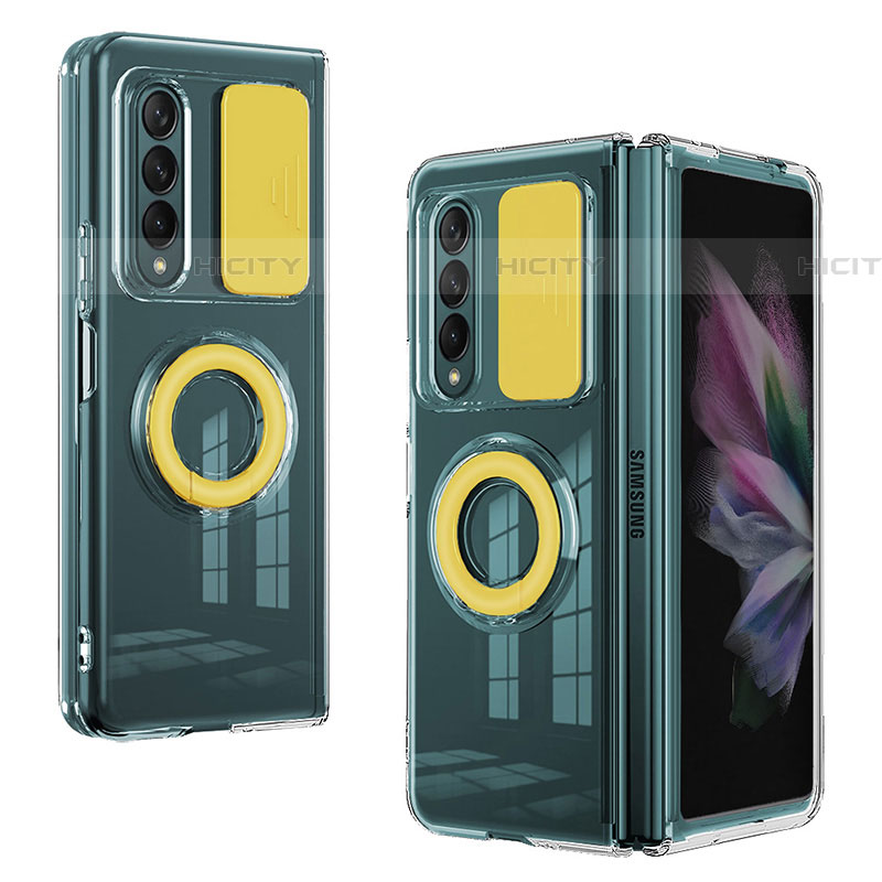 Funda Silicona Ultrafina Goma 360 Grados Carcasa MJ2 para Samsung Galaxy Z Fold4 5G Amarillo