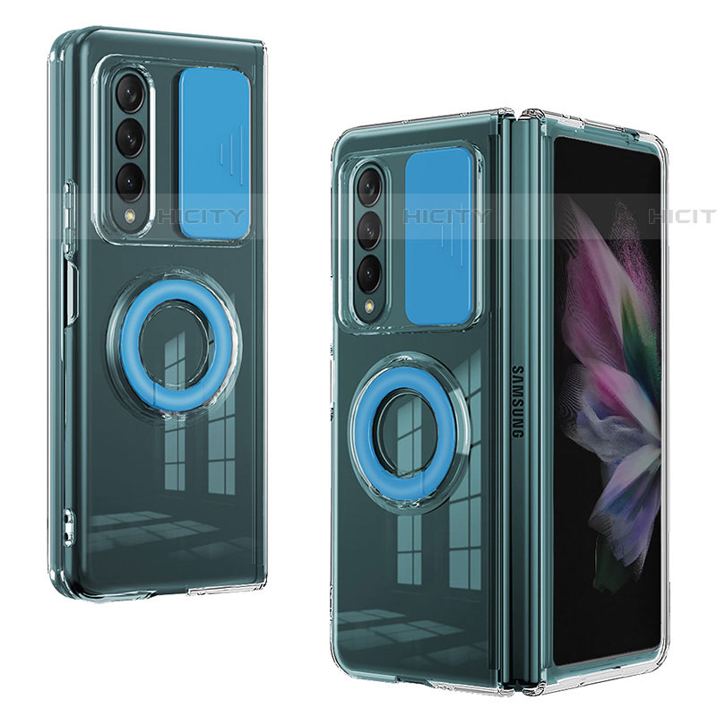 Funda Silicona Ultrafina Goma 360 Grados Carcasa MJ2 para Samsung Galaxy Z Fold4 5G Azul