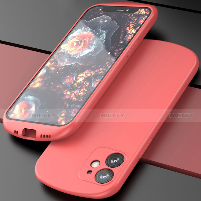 Funda Silicona Ultrafina Goma 360 Grados Carcasa N01 para Apple iPhone 12 Mini Rojo