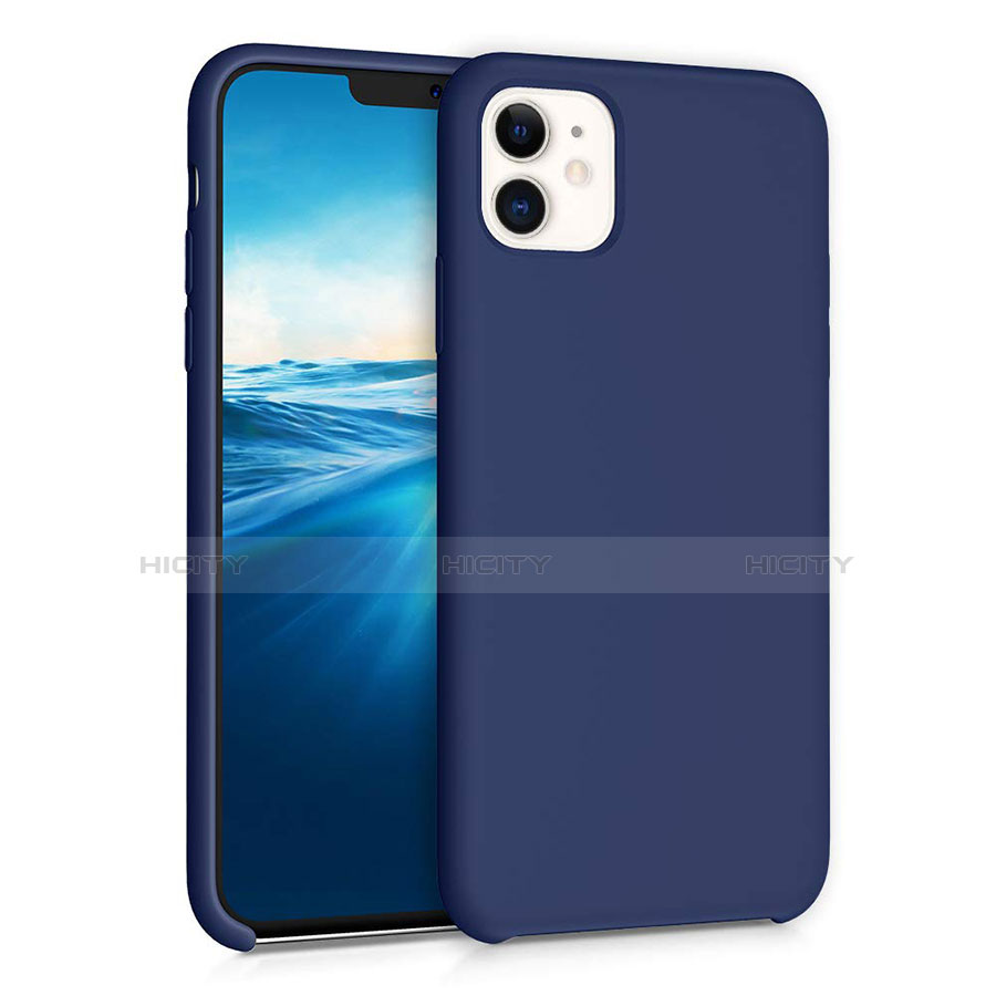 Funda Silicona Ultrafina Goma 360 Grados Carcasa para Apple iPhone 11 Azul