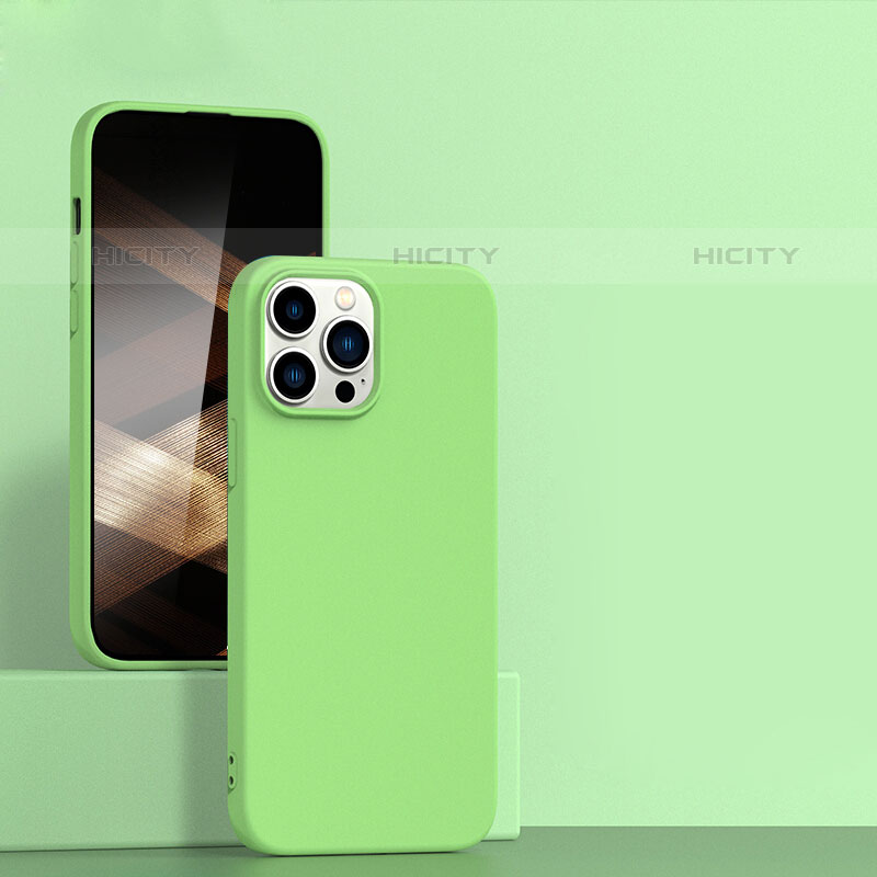 Funda Silicona Ultrafina Goma 360 Grados Carcasa para Apple iPhone 16 Pro Menta Verde