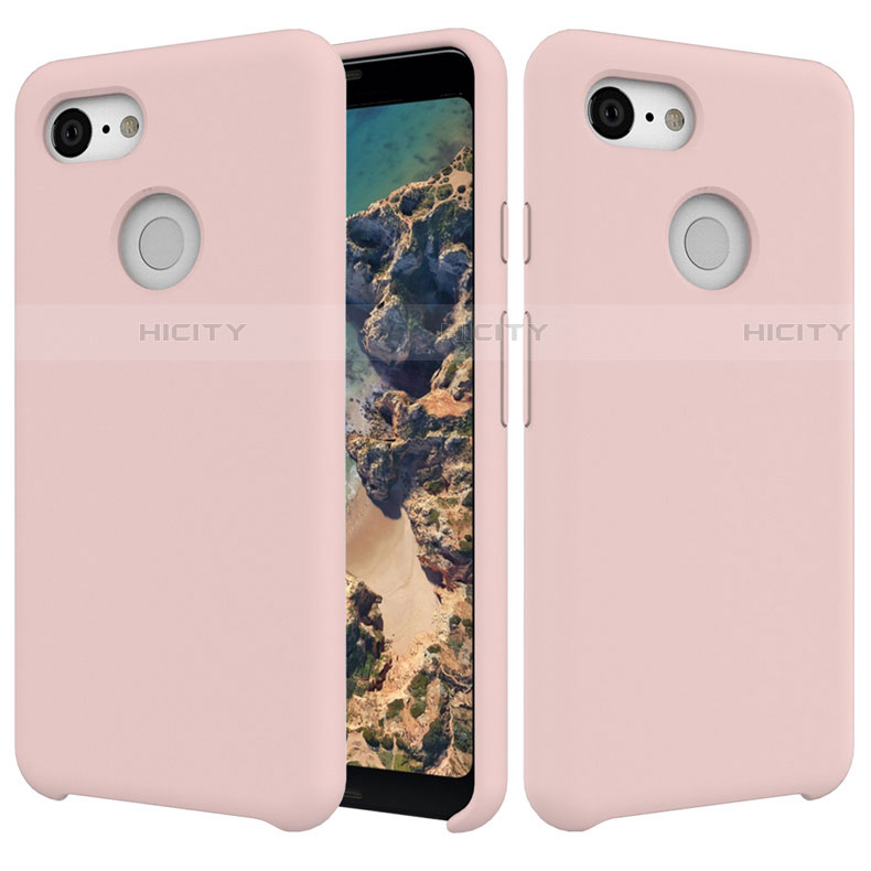 Funda Silicona Ultrafina Goma 360 Grados Carcasa para Google Pixel 3 Rosa