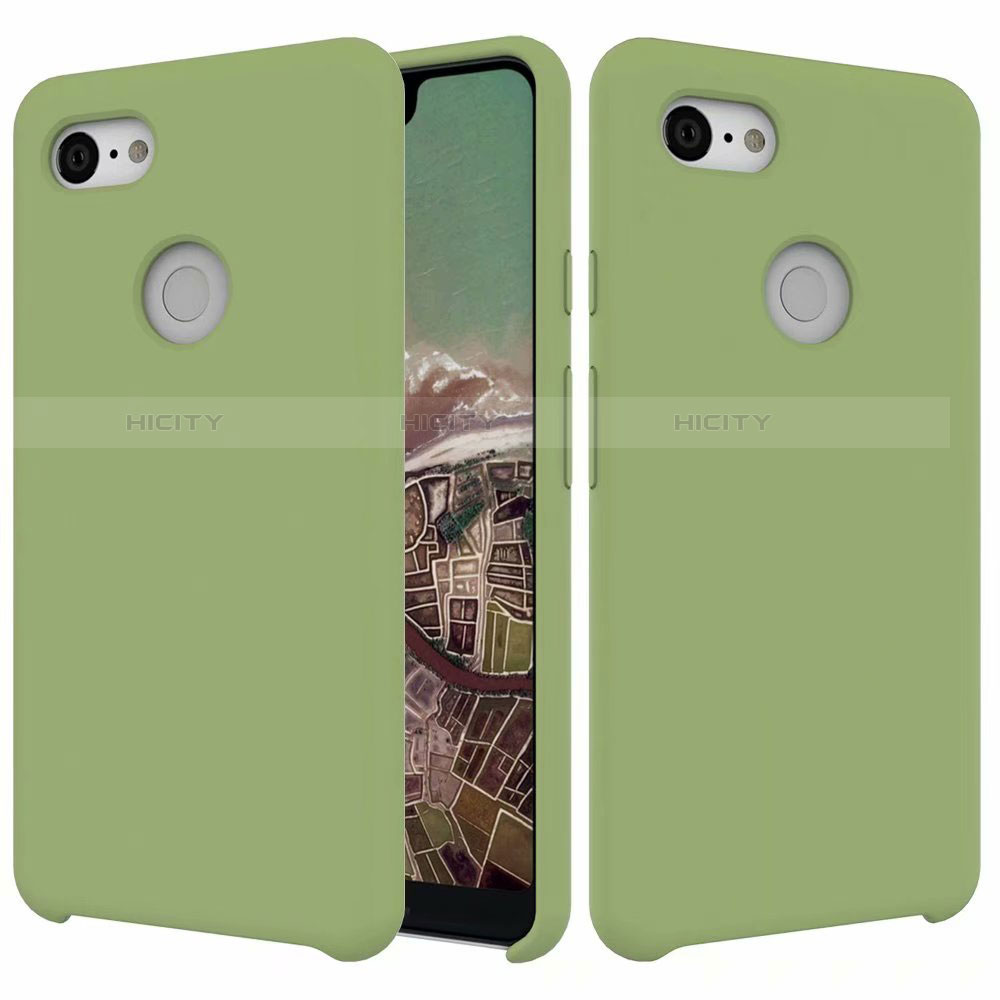 Funda Silicona Ultrafina Goma 360 Grados Carcasa para Google Pixel 3 XL Verde