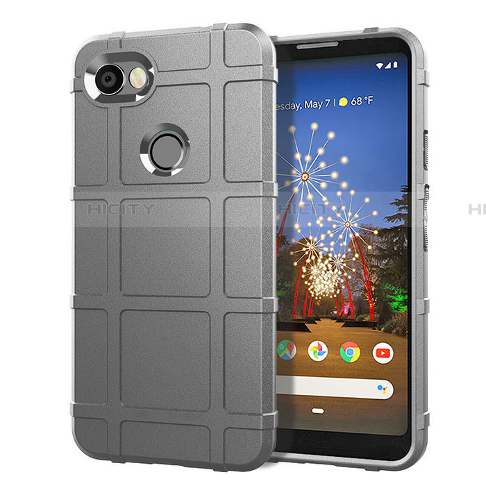 Funda Silicona Ultrafina Goma 360 Grados Carcasa para Google Pixel 3a Plata