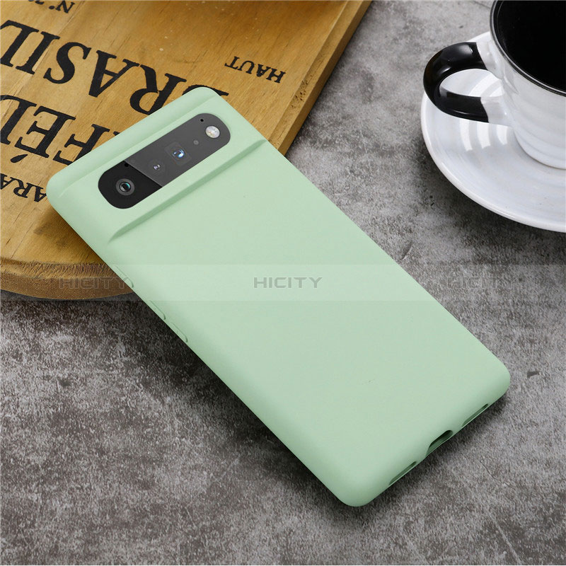 Funda Silicona Ultrafina Goma 360 Grados Carcasa para Google Pixel 6 5G Verde