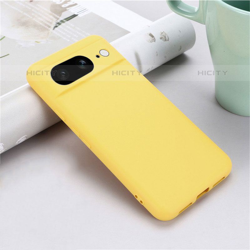 Funda Silicona Ultrafina Goma 360 Grados Carcasa para Google Pixel 8 5G Amarillo