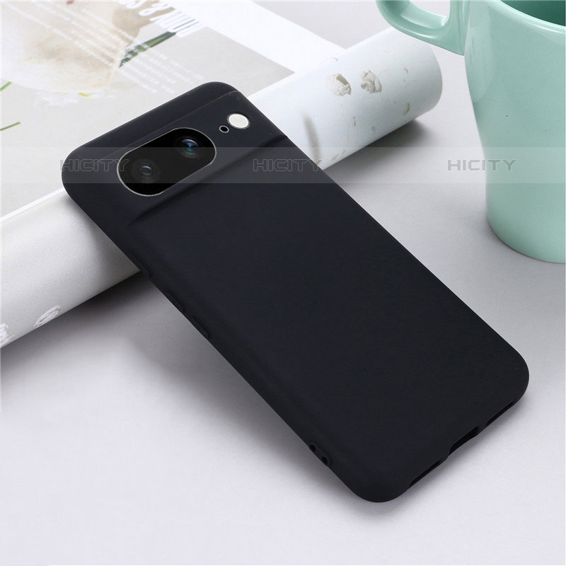 Funda Silicona Ultrafina Goma 360 Grados Carcasa para Google Pixel 8 5G Negro