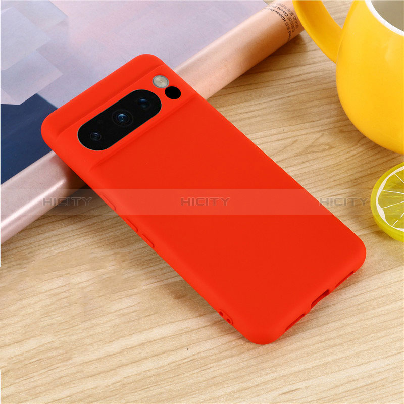 Funda Silicona Ultrafina Goma 360 Grados Carcasa para Google Pixel 8 Pro 5G Rojo