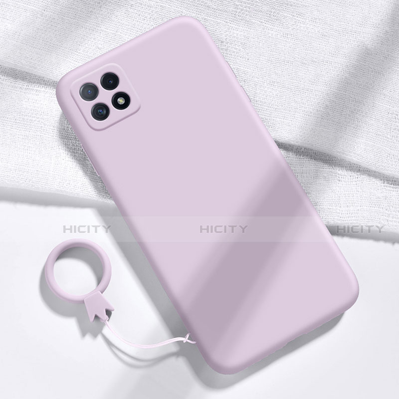 Funda Silicona Ultrafina Goma 360 Grados Carcasa para Huawei Enjoy 20 5G Purpura Claro