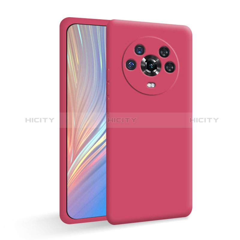 Funda Silicona Ultrafina Goma 360 Grados Carcasa para Huawei Honor Magic4 5G Rojo