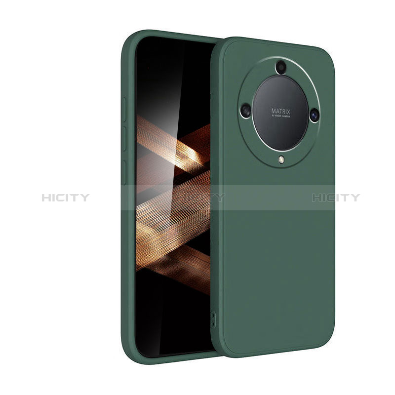 Funda Silicona Ultrafina Goma 360 Grados Carcasa para Huawei Honor Magic6 Lite 5G Verde Noche