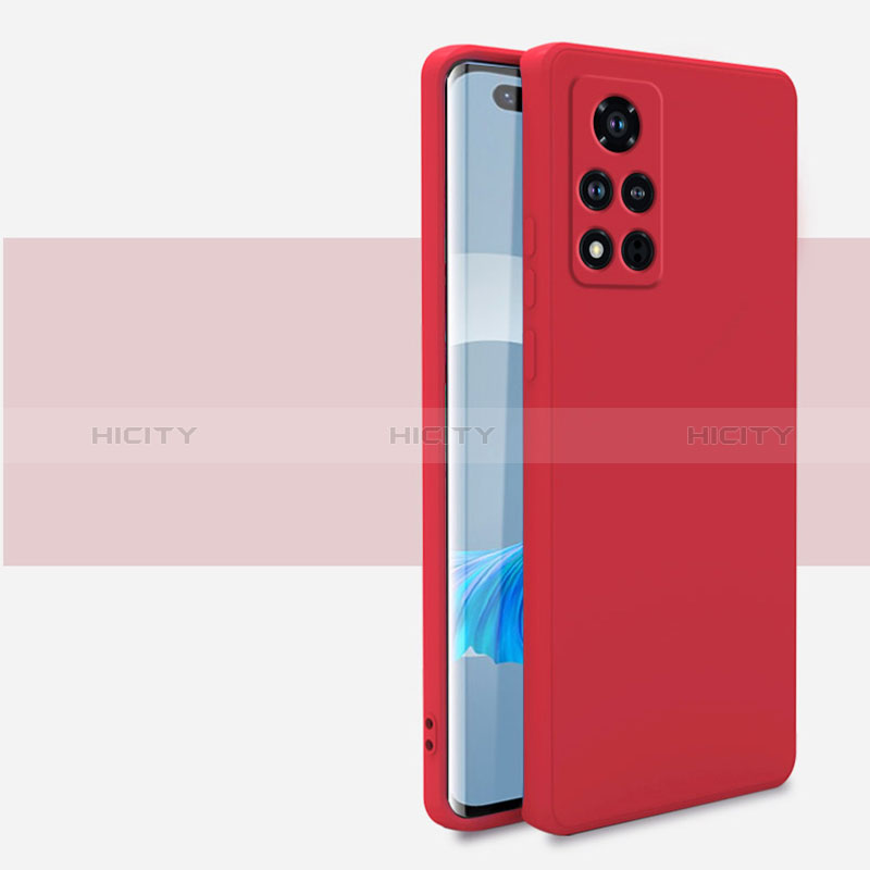 Funda Silicona Ultrafina Goma 360 Grados Carcasa para Huawei Honor V40 5G Rojo