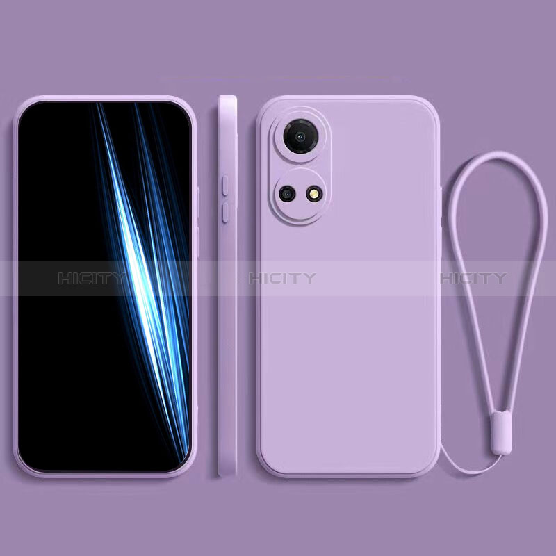 Funda Silicona Ultrafina Goma 360 Grados Carcasa para Huawei Honor X7 Morado