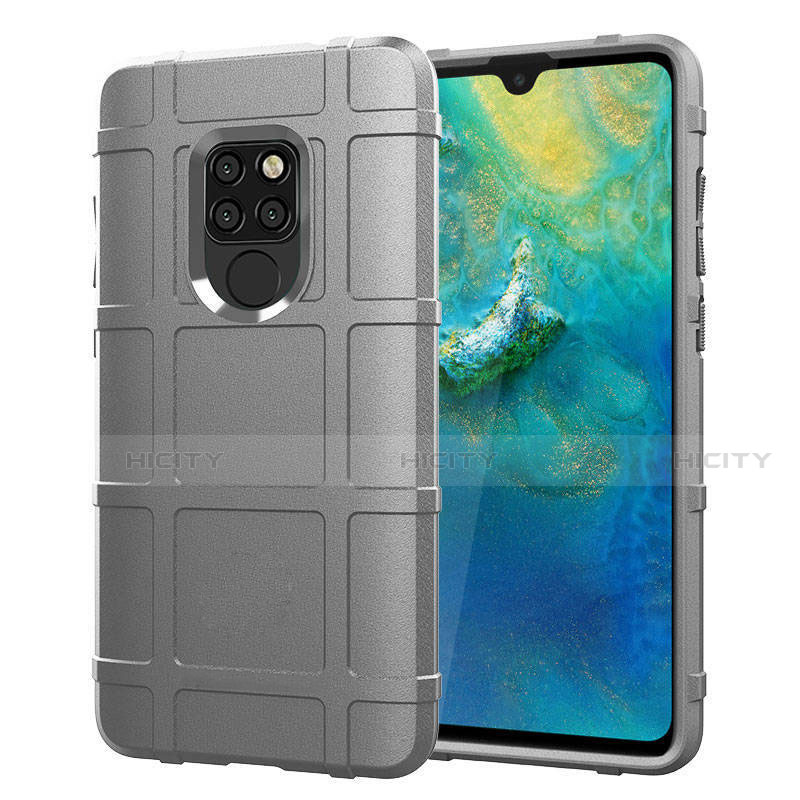 Funda Silicona Ultrafina Goma 360 Grados Carcasa para Huawei Mate 20 Plata