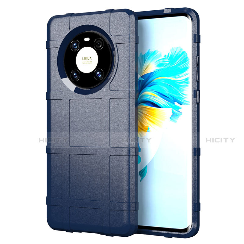 Funda Silicona Ultrafina Goma 360 Grados Carcasa para Huawei Mate 40 Azul