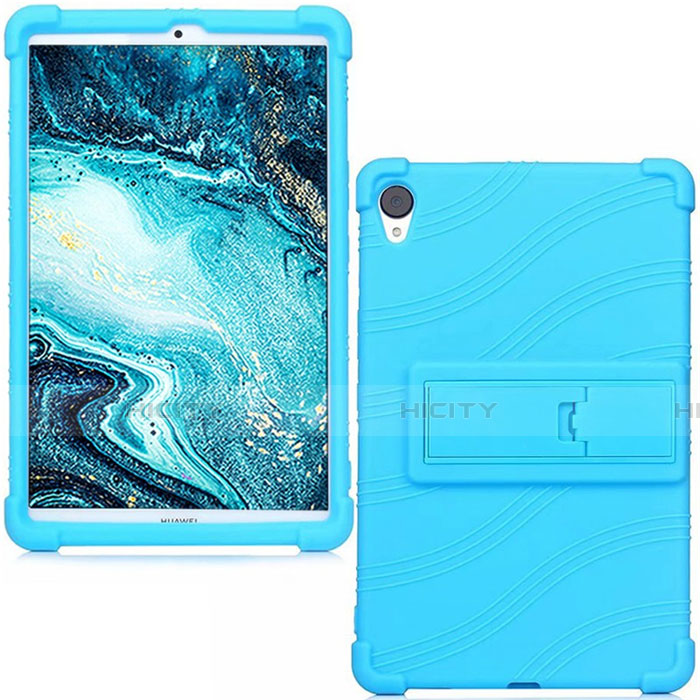 Funda Silicona Ultrafina Goma 360 Grados Carcasa para Huawei MediaPad M6 8.4 Azul Cielo