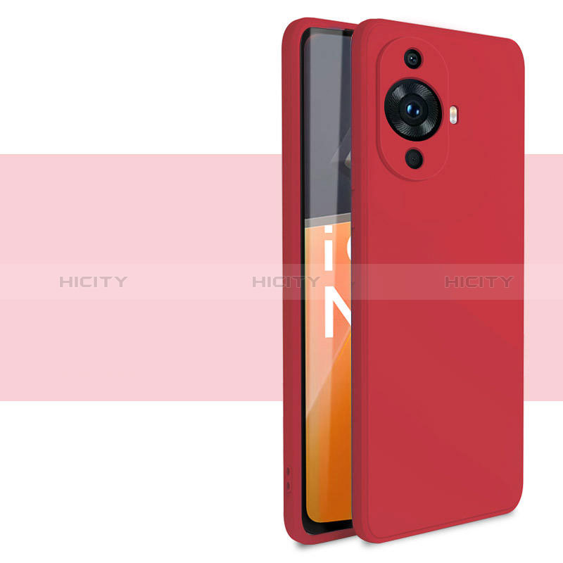 Funda Silicona Ultrafina Goma 360 Grados Carcasa para Huawei Nova 11 Rojo