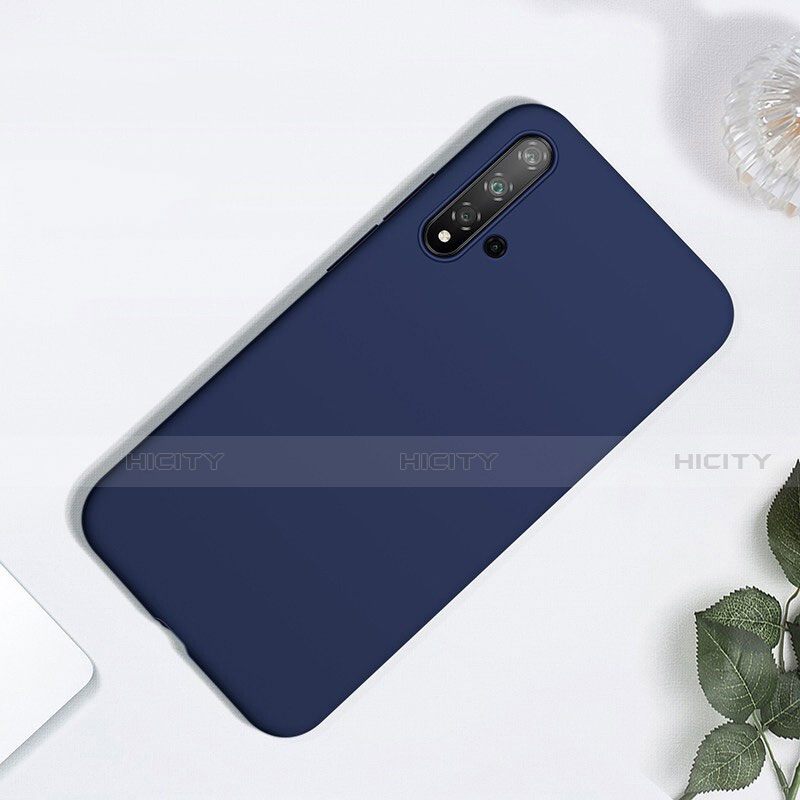 Funda Silicona Ultrafina Goma 360 Grados Carcasa para Huawei Nova 5 Azul