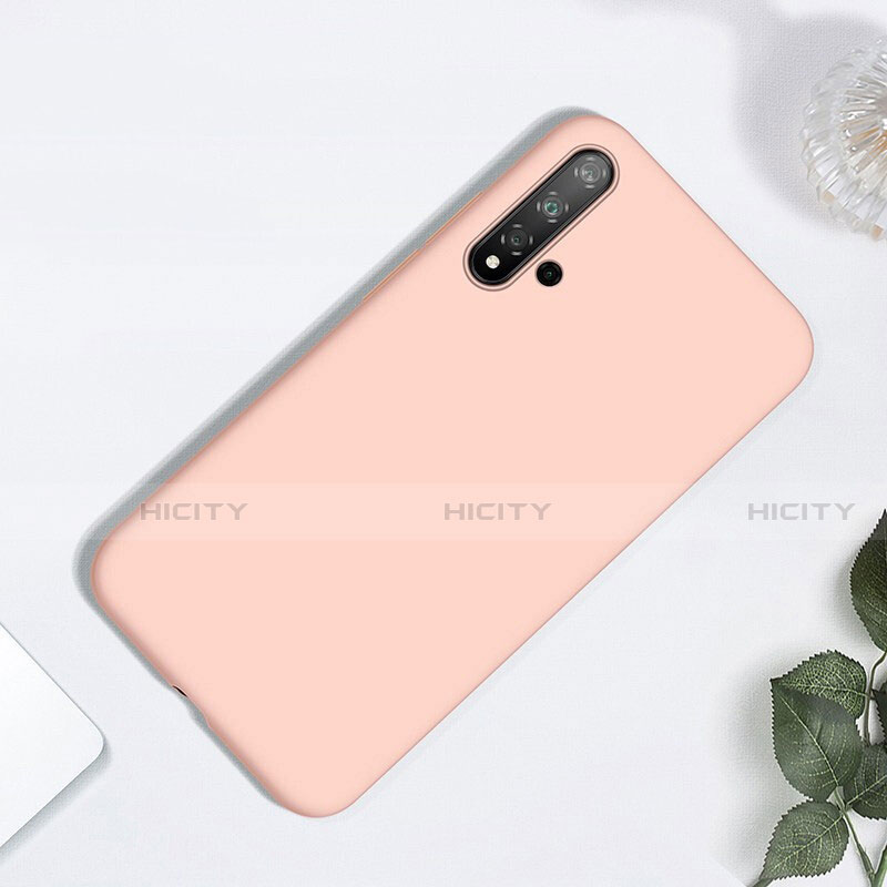 Funda Silicona Ultrafina Goma 360 Grados Carcasa para Huawei Nova 5 Oro Rosa