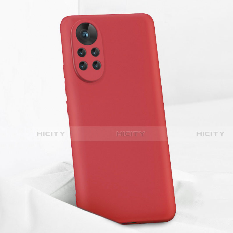 Funda Silicona Ultrafina Goma 360 Grados Carcasa para Huawei Nova 8 5G Rojo