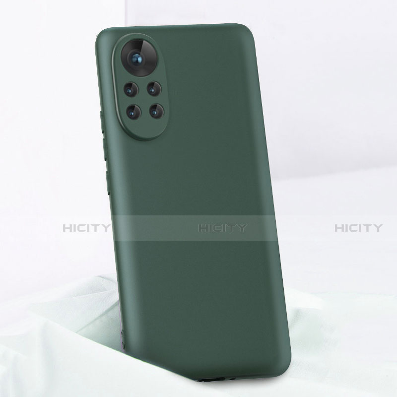 Funda Silicona Ultrafina Goma 360 Grados Carcasa para Huawei Nova 8 5G Verde Noche