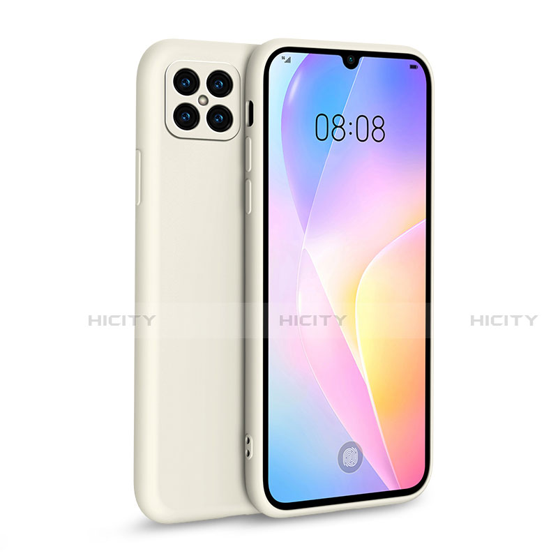 Funda Silicona Ultrafina Goma 360 Grados Carcasa para Huawei Nova 8 SE 5G Blanco