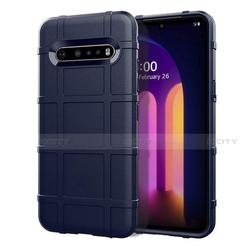 Funda Silicona Ultrafina Goma 360 Grados Carcasa para LG V60 ThinQ 5G Azul