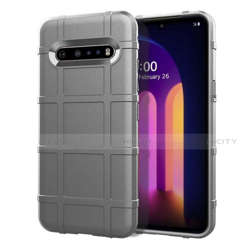 Funda Silicona Ultrafina Goma 360 Grados Carcasa para LG V60 ThinQ 5G Gris