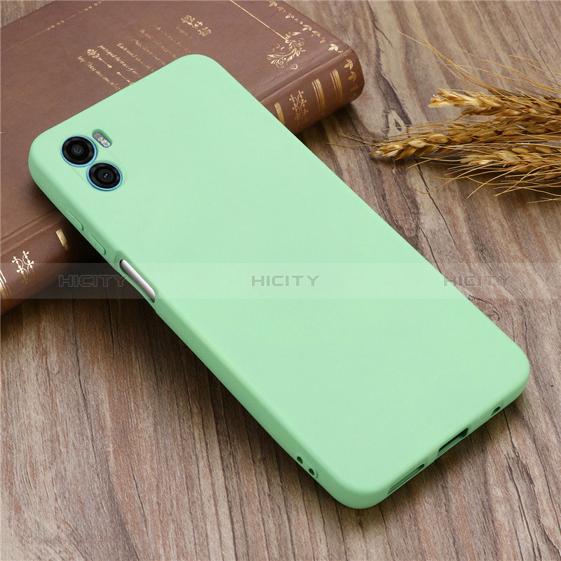 Funda Silicona Ultrafina Goma 360 Grados Carcasa para Motorola Moto E32 India Verde