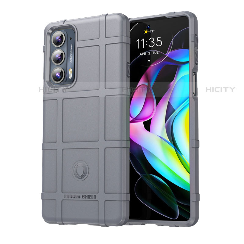 Funda Silicona Ultrafina Goma 360 Grados Carcasa para Motorola Moto Edge 20 5G Gris