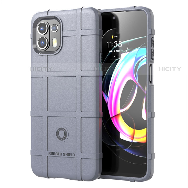 Funda Silicona Ultrafina Goma 360 Grados Carcasa para Motorola Moto Edge 20 Lite 5G Gris