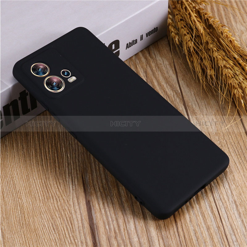 Funda Silicona Ultrafina Goma 360 Grados Carcasa para Motorola Moto Edge 30 Fusion 5G Negro