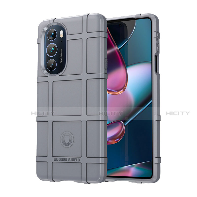 Funda Silicona Ultrafina Goma 360 Grados Carcasa para Motorola Moto Edge 30 Pro 5G Gris