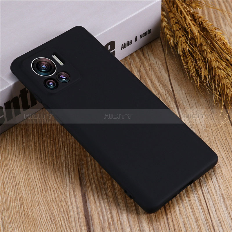 Funda Silicona Ultrafina Goma 360 Grados Carcasa para Motorola Moto Edge 30 Ultra 5G Negro